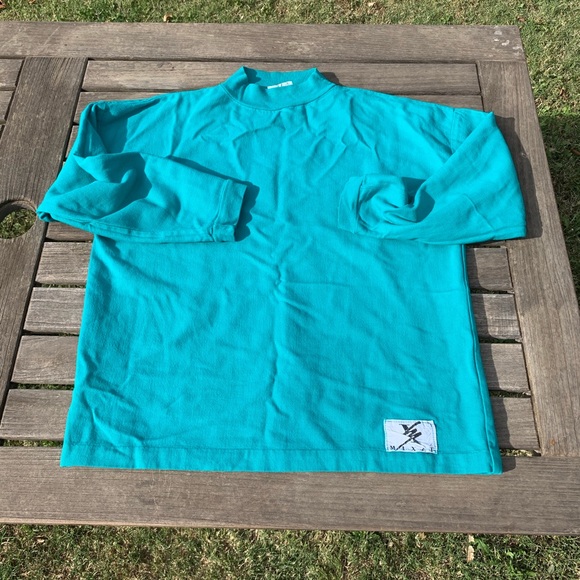 cyan sweatshirt